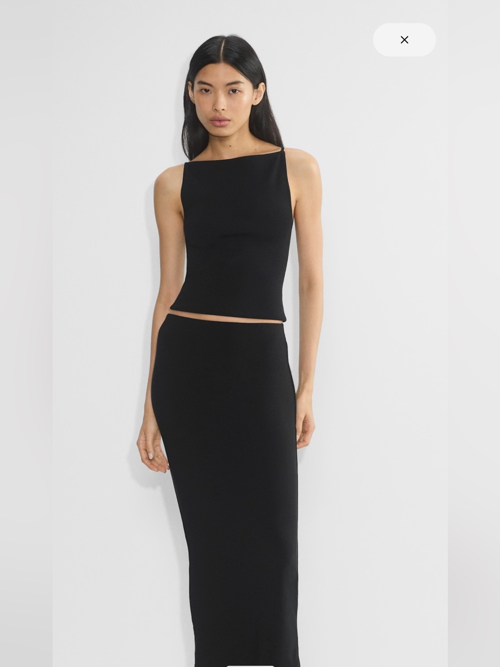 Aritzia formulate skirt - babaton, midi/maxi skirt black